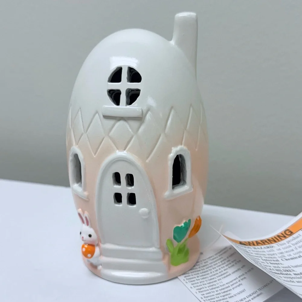 New Target Spritz Lit Polyresin Easter Egg Shaped House Lamp Spring 2026